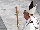 Pape Frantiek pi velikononí bohoslub ve Vatikánu. (31. bezna 2013)