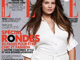 Titulní stránka časopisu Elle s boubelkou Tarou Lynnovou (březen 2010)