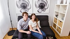 Ondej s Lucií mají rádi svtlý interiér.