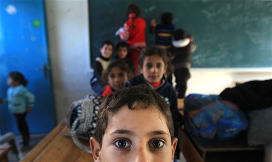 Palestinské děti v Pásmu Gazy. Ilustrační foto