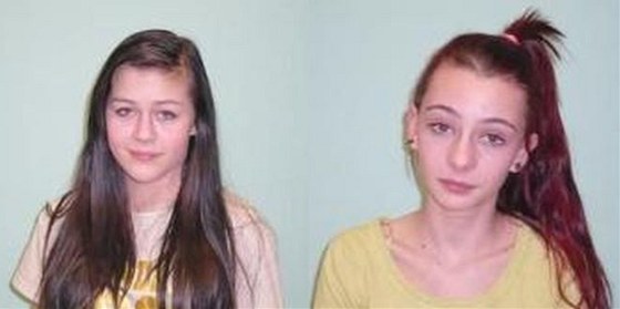 Pohřešované dívky Kristýna Zítková a Samuela Petscherová.
