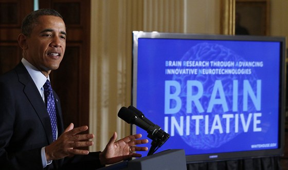 Barack Obama oznamuje Iniciativu Brain