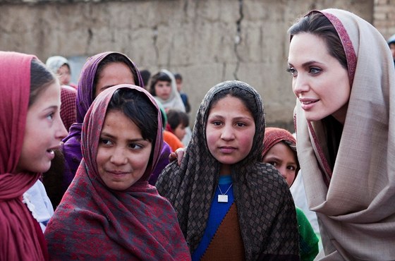 Angelina Jolie v Kábulu