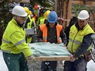 Pi rekonstrukci budovy bývalého sirotince v areálu Filozofické fakulty