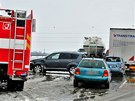 Hasii zasahují u dopravní nehody na Olomoucku. (3. dubna 2013)
