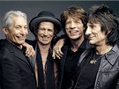 Rolling Stones (zleva): Charlie Watts, Keith Richards, Mick Jagger a Ron Wood