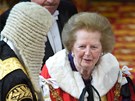 Bývalá britská premiérka Margaret Thatcherová navtívila Snmovnu lord ve...