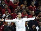 Cristiano Ronaldo se raduje z gólu v odvet tvrtfinále Ligy mistr na hiti