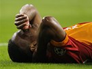 NEDAÍ SE. Didier Drogba z Galatasaraye Istanbul bhem zápasu proti Realu