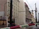 havárie vody na praském Albertov, 9. dubna 2013