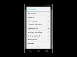 Teleportovac aplikace pro Android