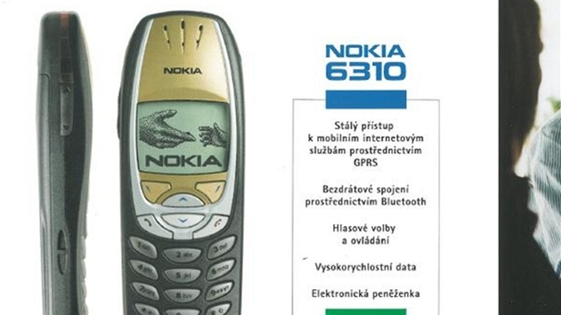 Dobový propagační materiál pro model Nokia 6310