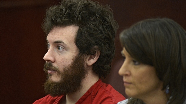 James Holmes bhem nedvnho soudnho len spolen se svoj obhjkyn