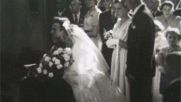 Svatba Grnbergovch v roce 1951.