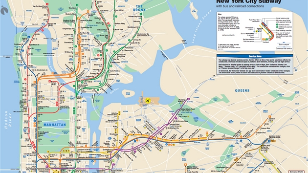Mapa newyorskho metra