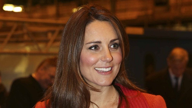 Těhotná vévodkyně z Cambridge Catherine (5. dubna 2013)