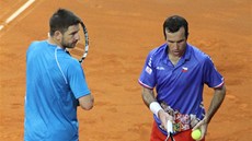 Jaroslav Navrátil (vpravo) a Tomá Berdych