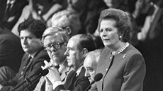 Britská premiérka Margaret Thatcherová na snímku z íjna 1988