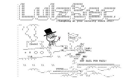 Obrázek od hackerské skupiny Lulz Sec