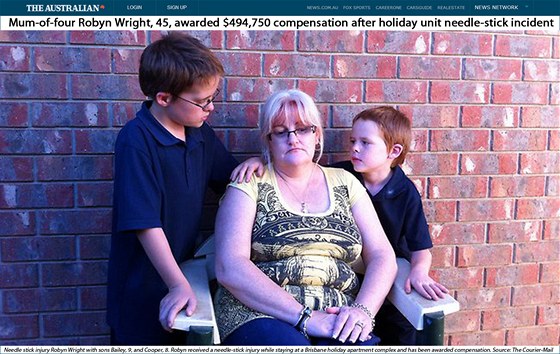 Australanka Robyn Wrightová se svými syny. ena zaívala peklo poté, co se v