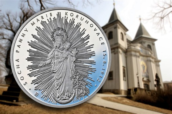Praská mincovna vydala pamtní medaili k výroí korunovace Panny Marie Svatohostýnské.