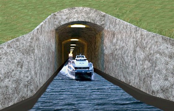 V Norsku má vzniknout tunel pro lod.