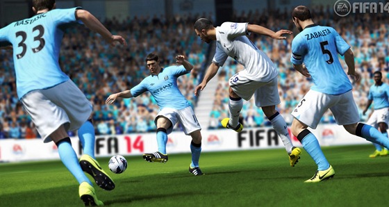 Snímek ze hry FIFA 14, co je jeden z klíových produkt spolenosti Electronic Arts
