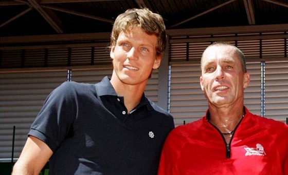 Tomá Berdych a Ivan Lendl v roce 2010 