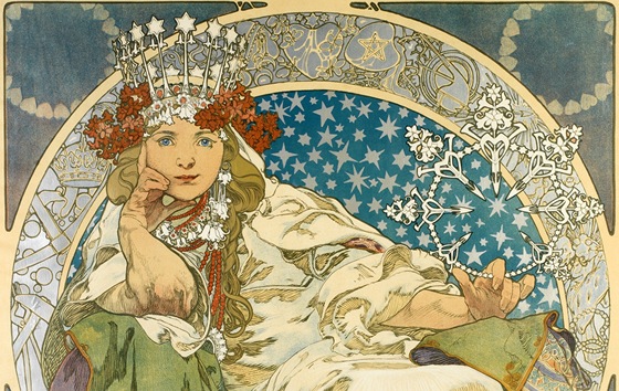Muchův plakát k pantomimě Princezna Hyacinta