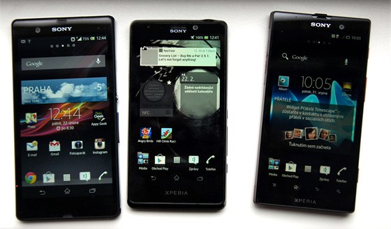 Sony Xperia Z, Xperia T a Xperia Ion