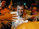 Pedvolební mítink opoziního lídra Henrique Caprilese (11. dubna 2013)