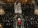 Poheb Margaret Thatcherové v londýnské katedrále sv. Pavla (17. dubna 2013)