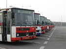Autobusy typové ady Karosa B730 (vepedu vz B 732 . 5801) na odstavné ploe