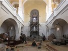 Opravy se dokala také nejdleitjí souást synagogy - archa, idovský