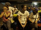 Píznivci opoziního kandidáta Henriquea Caprilese neskrývali po oznámení