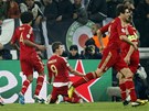 MÍÍME DO SEMIFINÁLE! Fotbalisté Bayernu Mnichov se radují z gólu Maria