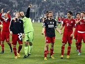 BEZPROBLMOV POSTUP. Fotbalist Bayernu Mnichov peli pes Juventus s