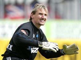 Glman Sigmy Olomouc Martin Vaniak pi utkn s Bankem Ostrava (2. kvtna 2004)