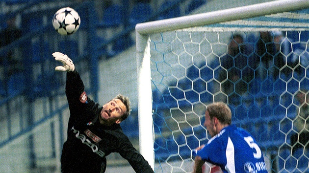Glman Sigmy Olomouc Martin Vaniak pi utkn se Slovanem Liberec (28. z 2003)