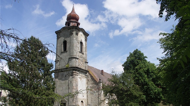 Kostel v Nov Vsi na Sokolovsku.