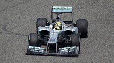 Nico Rosberg pi prvním tréninku na Velkou cenu íny.