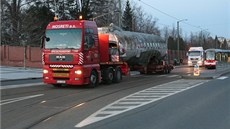 Pevoz trupu prototypu dopravního letounu Iljuin Il-14FG do olomouckého...