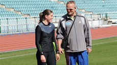 Zuzana Hejnová s trenérem Daliborem Kupkou