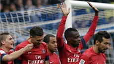 OSLAVA VÍTZNÉHO GÓLU. O výhe fotbalist Paris St. Germain nad Troyes rozhodl