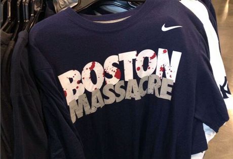 Nike stahuje z trhu trika s nápisem "bostonský masakr"