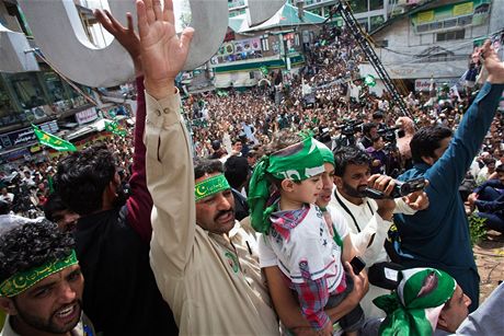Pedvolební kampa v Pákistánu (28. dubna 2013)