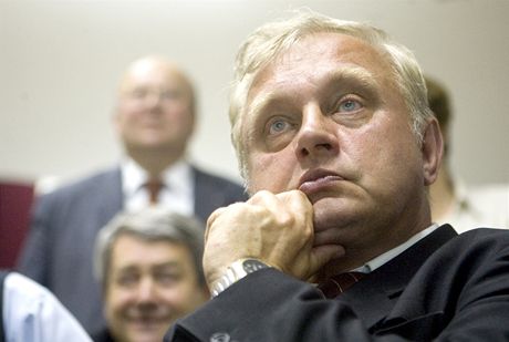 Miloslav Ransdorf (KSM) pi volbách do Europarlamentu (7. ervna 2009)
