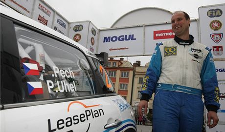 Václav Pech po vítzství na Rallye umava.