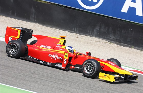 GP2: Fabio Leimer s vozem týmu Racing Engineering.