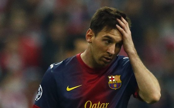 CO SE TO DJE. Lionel Messi z Barcelony po výprasku od Bayernu Mnichov. 